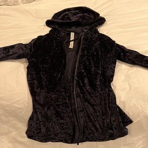 Crushed velvet lulu lemon zip up